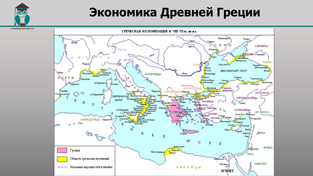 Карта средиземного моря в древности